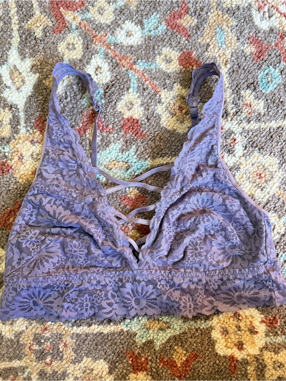 Victoria's Secret Lavender Lace Crisscross Bralette